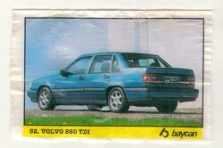 BOMBİBOM (BAYCAN) Sakız Kağıdı Otomobiller Serisi - No 52 # SKZ2005 - Gökçekoleksiyon