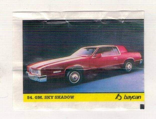 BOMBİBOM (BAYCAN) Sakız Kağıdı Otomobiller Serisi - No 54 # SKZ2004 - 1