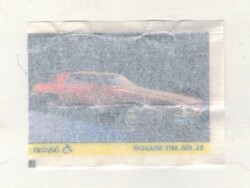 BOMBİBOM (BAYCAN) Sakız Kağıdı Otomobiller Serisi - No 54 # SKZ2004 - 2