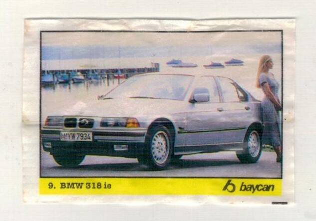 BOMBİBOM (BAYCAN) Sakız Kağıdı Otomobiller Serisi - No 9 # SKZ2009 - 1