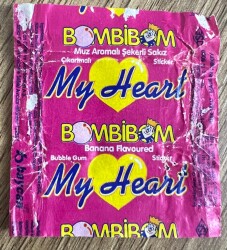 BOMBİBOM MY HEART (BAYCAN) 1996 Sakız Sarma Kağıdı # SKZ1869 - 1