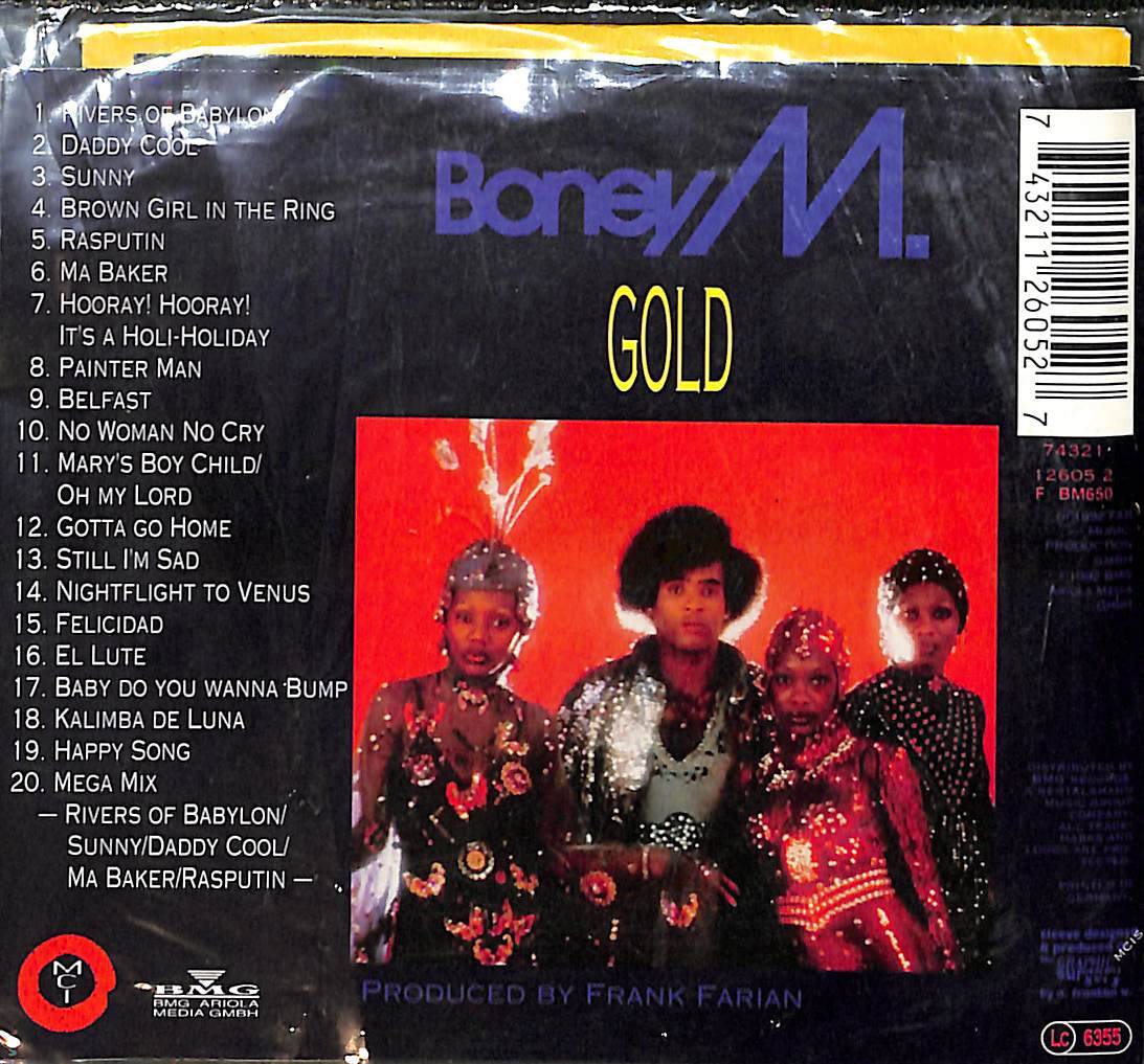 Boney M. – Gold - 20 Super Hits CD (İkinci El) CD5814 - 2