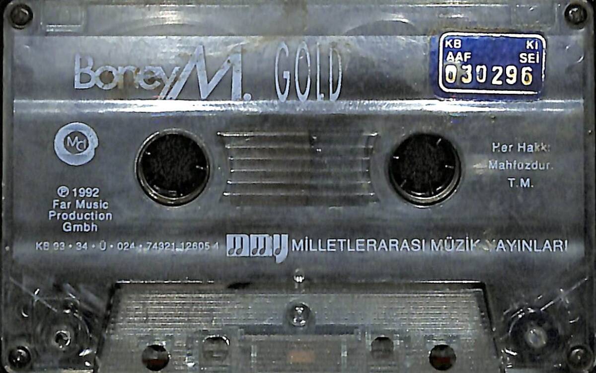 Boney M. - Gold Orijinal Kaset (İkinci El) * BMG / MCI - 1993 - Mavi Barkod * KST31222 - 1