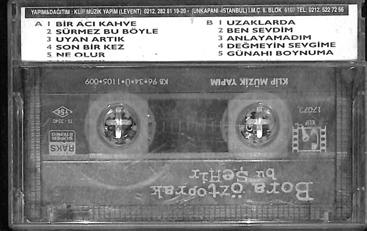 Bora Öztoprak - Bu Şehir Kaset (Kırmızı Bandrol - İkinci El) KST27690 - 2