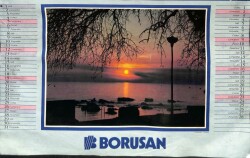 BORUSAN 1985 Yılı Büyük Boy Duvar Takvimi (Bütün Aylar Mevcuttur) NDR67169 - 1