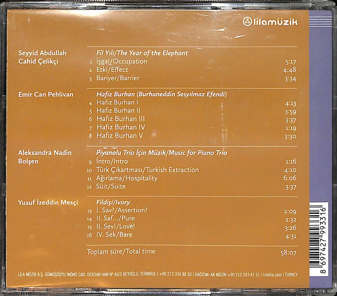 Bosphorus Trio - Piyanolu Üçlüler CD (İkinci El) CD5008 - 2
