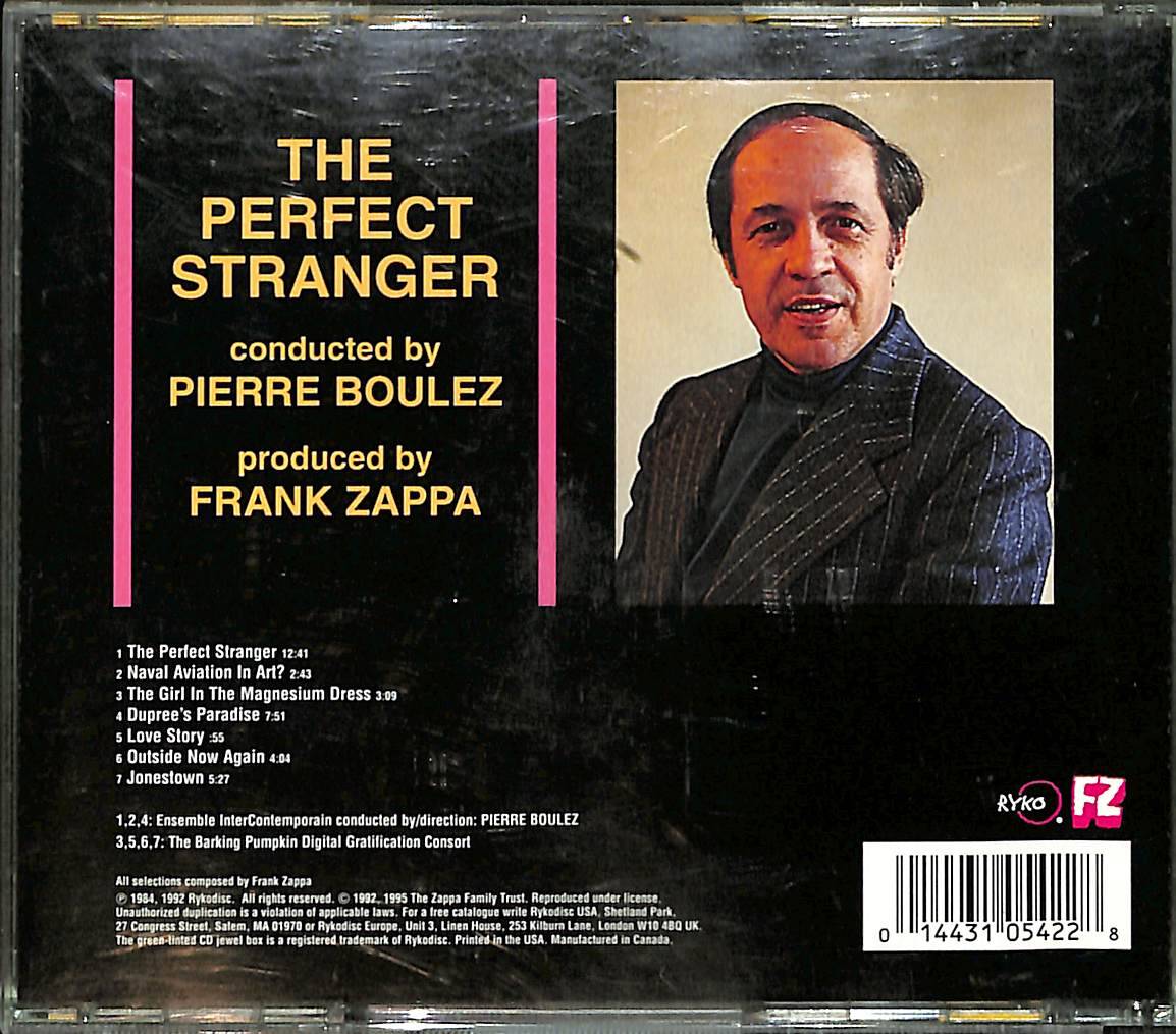 Boulez Conducts Zappa - The Perfect Stranger CD (İkinci El) CD4083 - 2
