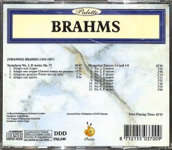 Brahms – Hungarian Dances / Symphony Nr. 2 CD (İkinci El) CD5414 - 2