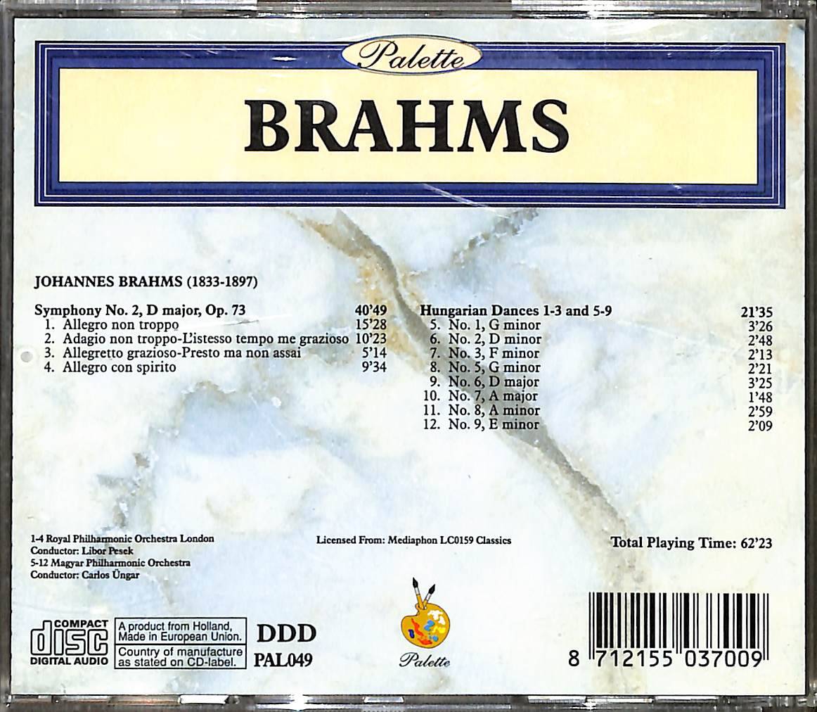Brahms – Hungarian Dances / Symphony Nr. 2 CD (İkinci El) CD5414 - 2
