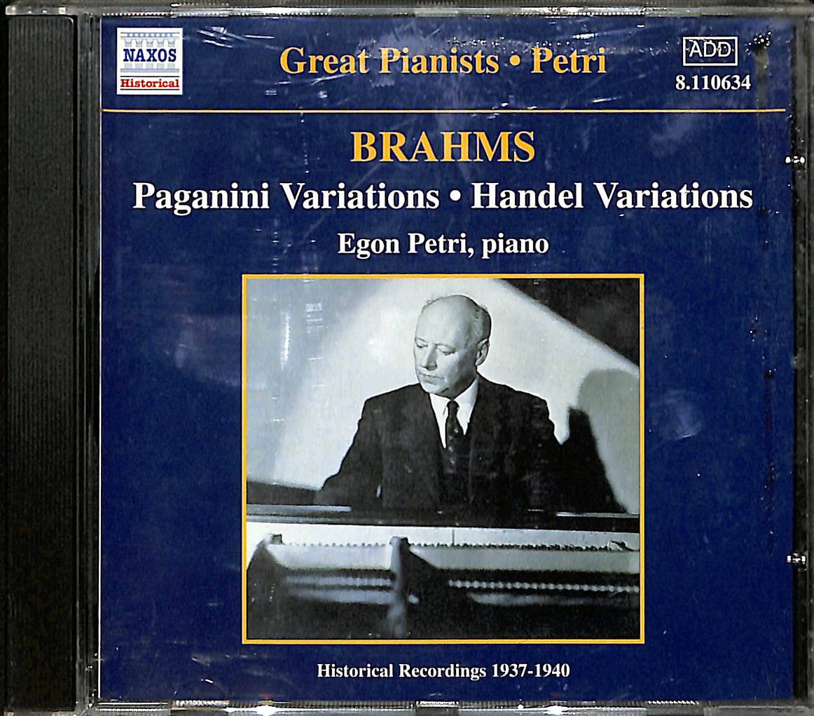 Brahms - Paganini Variations • Handel Variations CD (İkinci El) CD5481 - 1