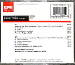 Brahms: Piano Concertos; Haydn Variations; Tragic Overture CD (İkinci El) CD5294 - 2