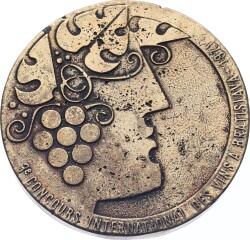Bratislava 1971 Yılı 3.Uluslararası Şarap Yarışması Bronz Madalyon MVM2066 - 3