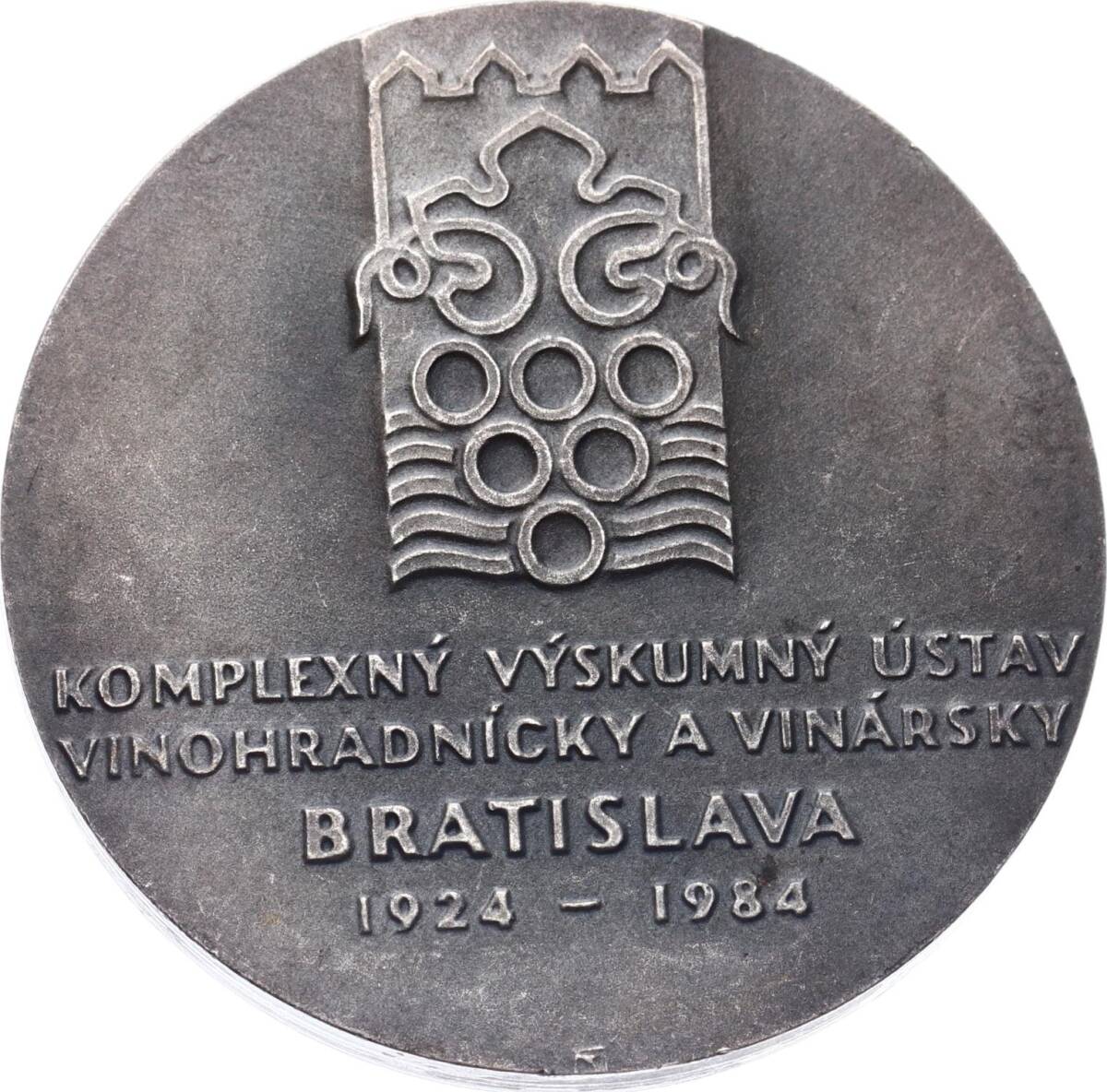 Bratislava 1984 Yılı Bağcılık ve Şarapçılık Araştırma Enst.60.Yılı Madalyonu MVM2064 - 2