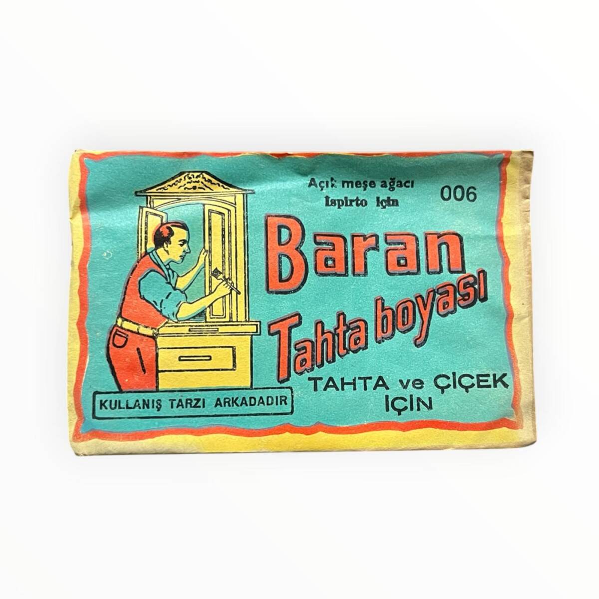 BARAN Ahşap ve Çiçek Boyası - Açık Meşe Ağcı AOB8891 - 1