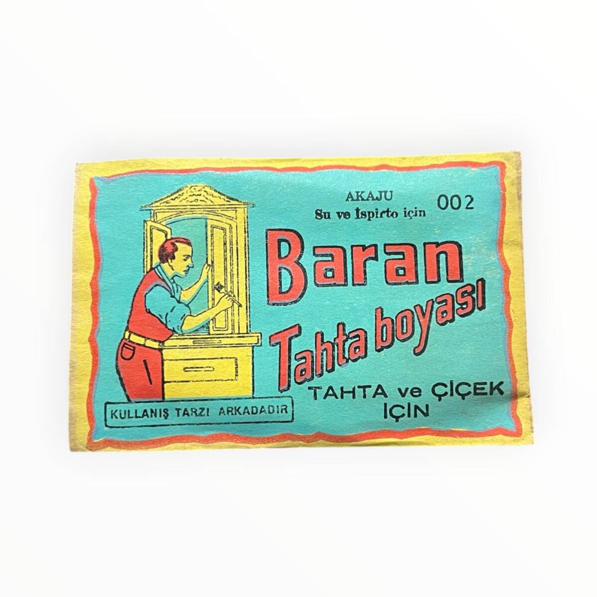 BARAN Ahşap ve Çiçek Boyası - Akaju AOB8887 - 1