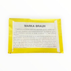 BRAUNS Ahşap ve Çiçek Boyası - Sarı AOB8894 - 2