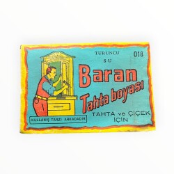 BARAN Ahşap ve Çiçek Boyası - Turuncu AOB8901 - Gökçekoleksiyon