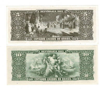 Brezilya 1 Centavo (Over Print) 5 Cruzeiros 1964 - ÇİL YKP7597 - 2