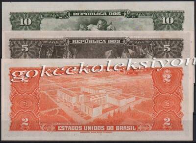 Brezilya 10,5,2 Cruzerios Karışık Lot YKP660 - 2