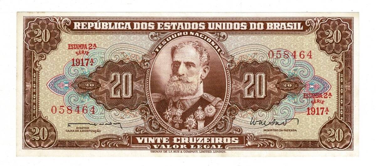 Brezilya 20 Cruzeiros 1962 ÇİL YKP8219 - 1