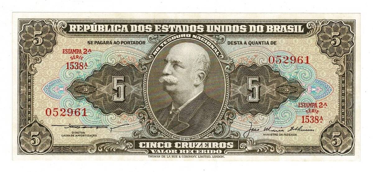 Brezilya 5 Cruzeiros (1962-64) ÇİL YKP8167 - 1