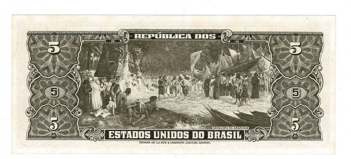 Brezilya 5 Cruzeiros (1962-64) ÇİL YKP8167 - 2