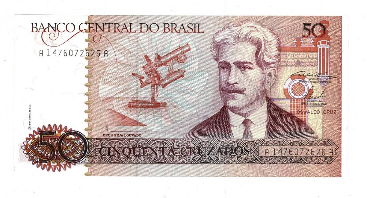 Brezilya 50 Cruzados (1986-88) ÇİL YKP8149 - 1