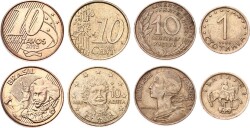 Brezilya Yunanistan Fransa Bulgaristan Madeni Para Lotu YMP10640 - Gökçekoleksiyon