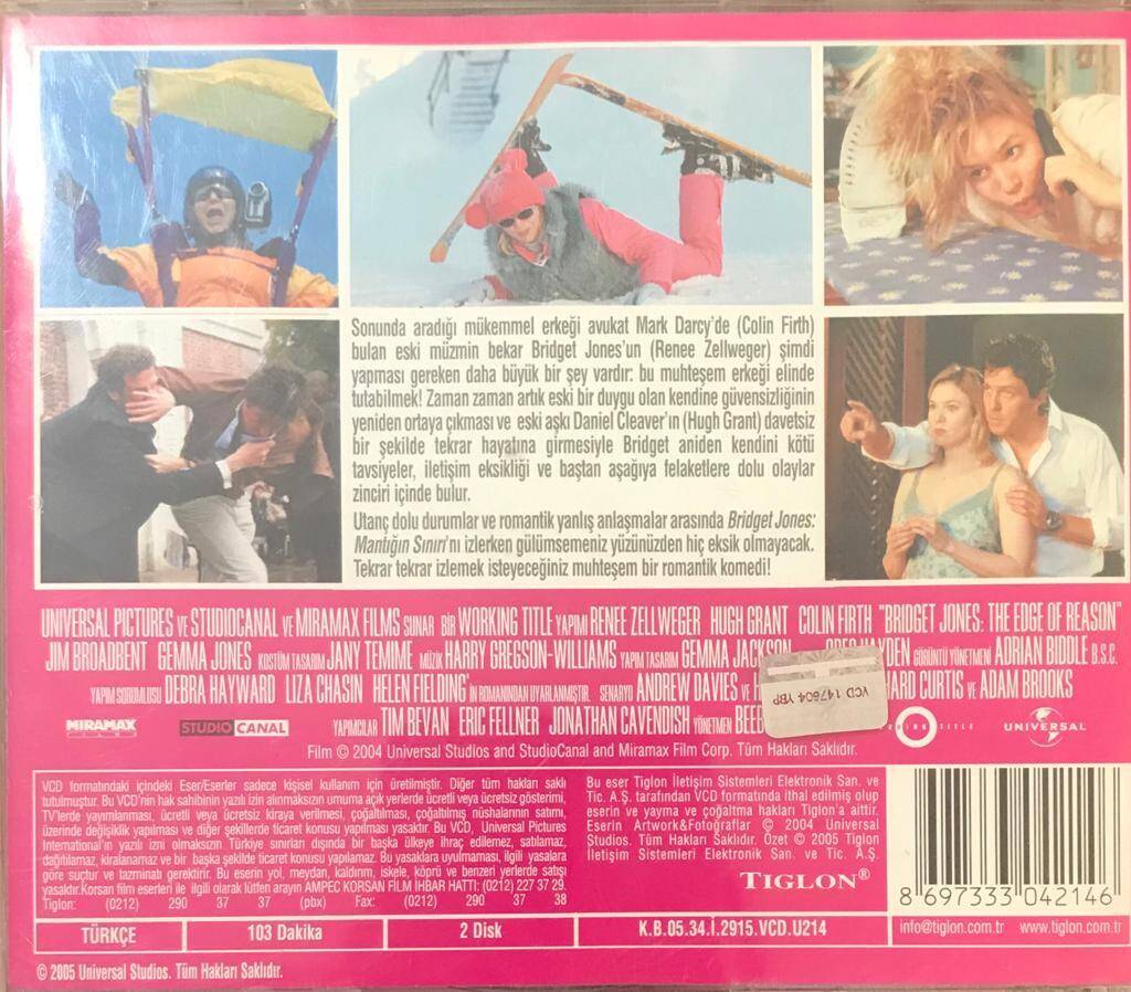 Bridget Jones -Mantığın Sınırı VCD Film VCD8353 - 2