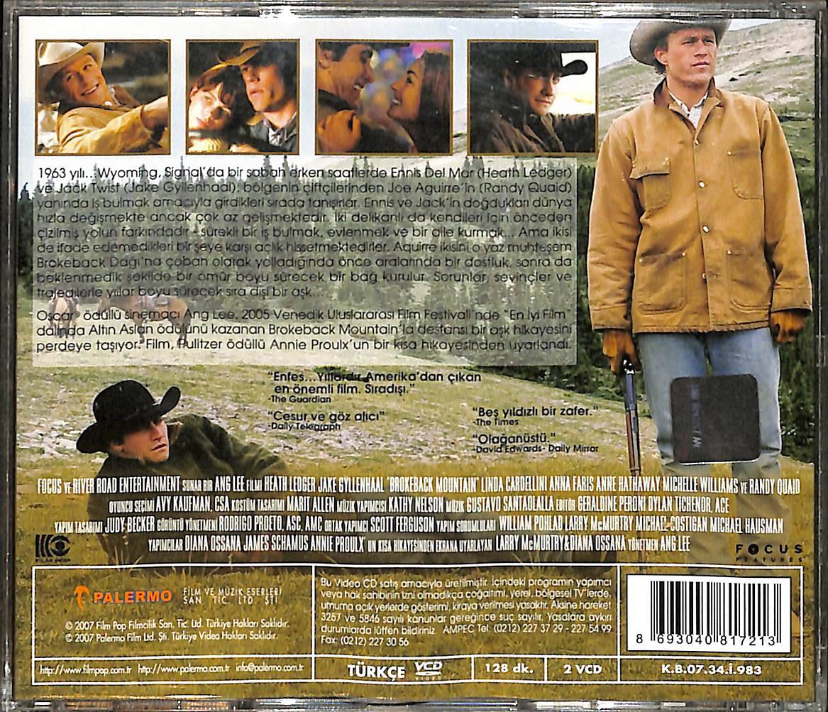  Brokeback Dağı (2005) Orjinal VCD Film ' Jake Gyllenhaal ' VCD29157 - 2