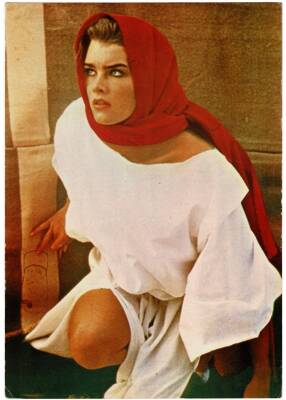 Brooke Shields Büyük Boy Kartpostal KRT9124 - 1
