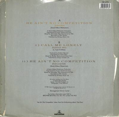 Brother Beyond –He Aint No Competition 1988 LP (109) PLK17634 - 2