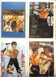 Bruce Lee 4 Farklı Sticker AKS1737 - Gökçekoleksiyon