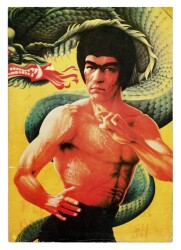 Bruce Lee (Animasyon) Büyükboy Kartpostal KRT9393 - Gökçekoleksiyon