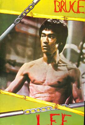 Bruce Lee Eski Büyük Boy Kartpostal (24x34 cm) KRT12898 - 1