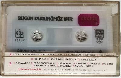 Bugün Düğünümüz Var *Sözlü Oyun Havaları* Kaset KST11769 - 2