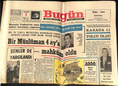 Bugün Gazetesi 1 Mayıs 1969 - Demirel TRT Kanununun Çıkması Buhran Doğurmaz GZ72266 - 2