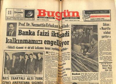 Bugün Gazetesi 11 Ekim 1967 - Özekin Yalanını Solcu Bir Dergi Ortaya Çıkardı GZ72293 - 2