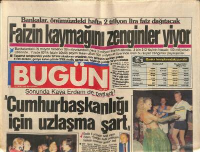 Bugün Gazetesi 12 Ekim 1989 - Gönül Yazar Çocukları Çok Seviyor GZ83351 - 1