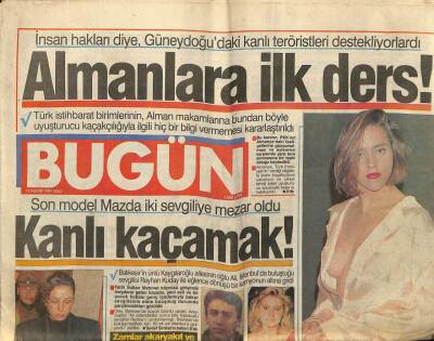Bugün Gazetesi 12 Kasım 1991 - Almanlara İl Ders GZ75206 - 1