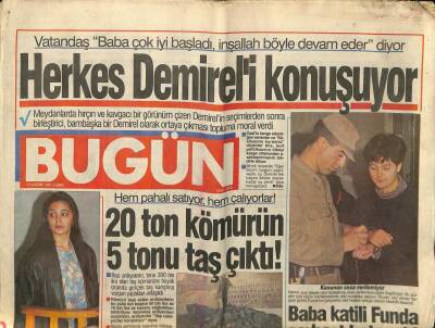 Bugün Gazetesi 15 Kasım 1991 - 20 Ton Kömürün 5 Tonu Taş Çıktı GZ75205 - 1