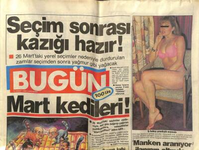Bugün Gazetesi 15 Mart 1989 - Dalan İçin Dövüştüler GZ77052 - 1