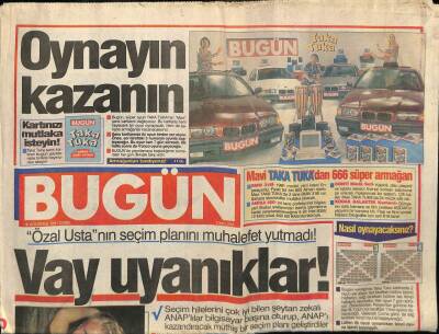 Bugün Gazetesi 16 Ağustos 1991 - Nalan Altınörs Ve Yeni Şarkılar GZ75200 - 1