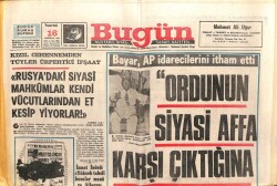 Bugün Gazetesi 16 Haziran 1969 - BayarOrdunun Siyasi Affa Karşı Çıktığına İnanmıyorum GZ103531 - 2
