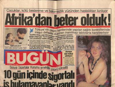 Bugün Gazetesi 19 Aralık 1989 - Doğum Günü Hediyesi GZ55241 - 1
