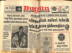 Bugün Gazetesi 19 Ekim 1967 - Türkiyede Nükleer Tesisler Kurulacak GZ72298 - 2
