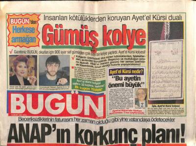Bugün Gazetesi 19 Mart 1991 - Doğum Günü Hediyesi GZ55247 - 1