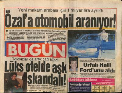 Bugün Gazetesi 23 Ekim 1990 - Turgut Özala Otomobil Aranıyor GZ75219 - 1