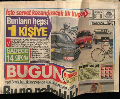 Bugün Gazetesi 29 Ağustos 1991 - İbrahim Tatlıses, Bu Kadınlara Bir Hal Olmuş GZ75232 - 1