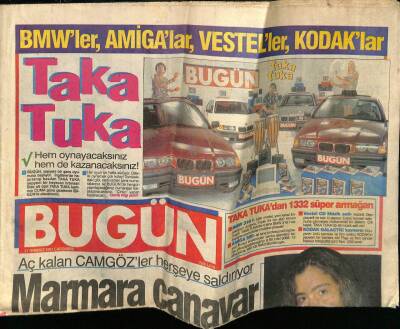 Bugün Gazetesi 31 Temmuz 1991 - Milli Güreşçimiz Şevket Karapınarın Madalyasını Aldılar GZ75233 - 1